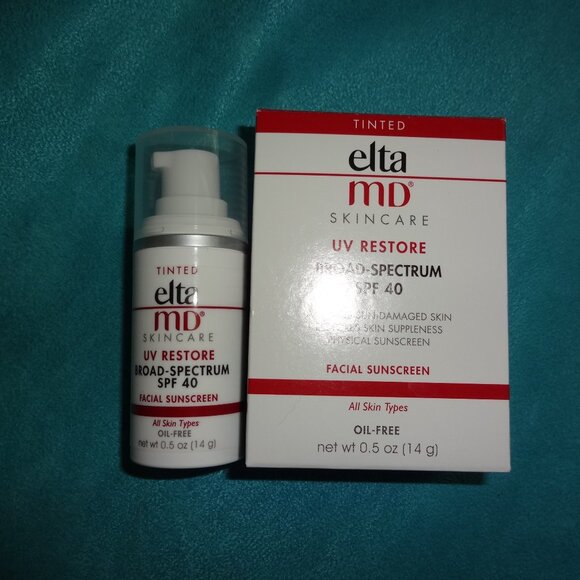 Elta MD Skincare Tinted UV Restore SPF 40 Physical facial Sunscreen .5 oz x 2/26 - Picture 1 of 6